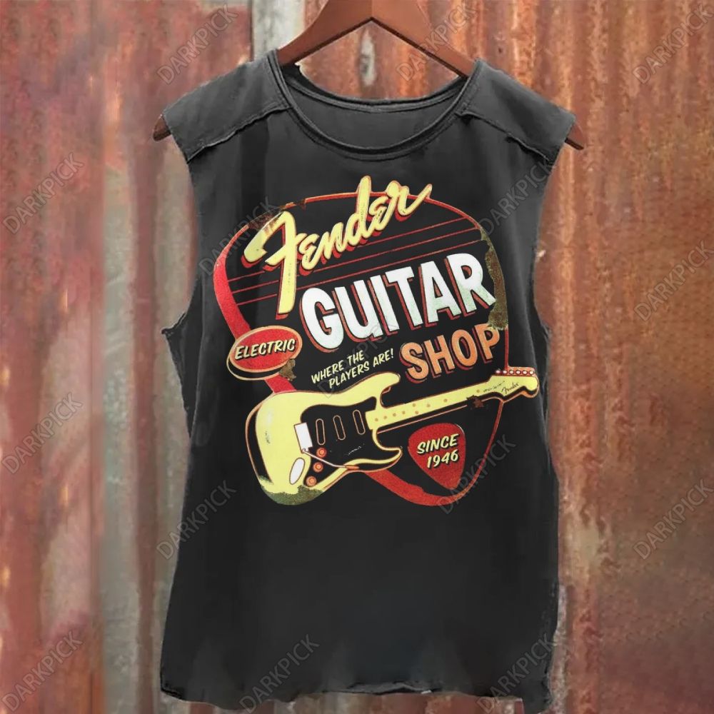 Vintage Washed Fender Company Tank Top