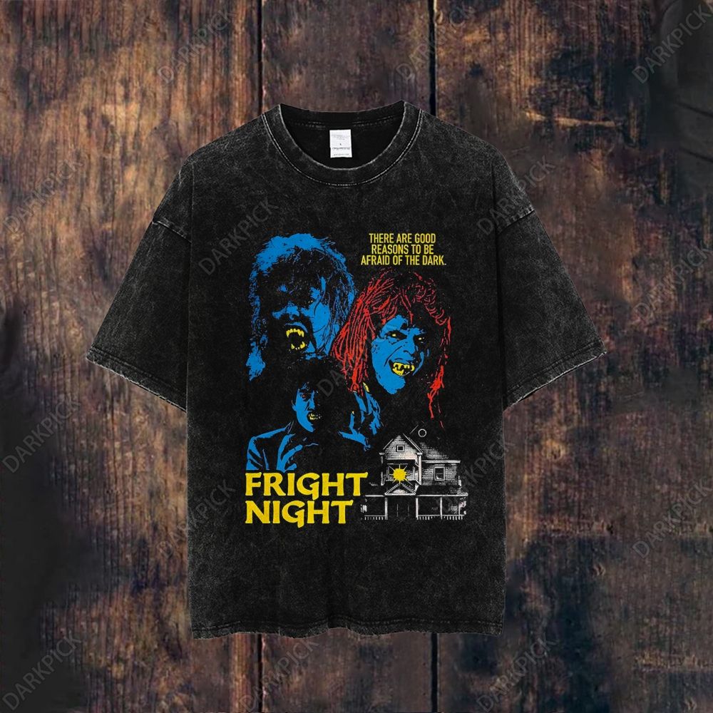 Fright Night 1985 Horror Movie Washed T-shirt
