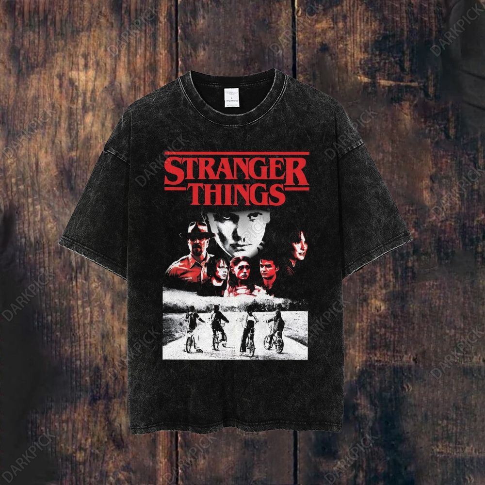 Stranger Things TV Series Washed T-shirt