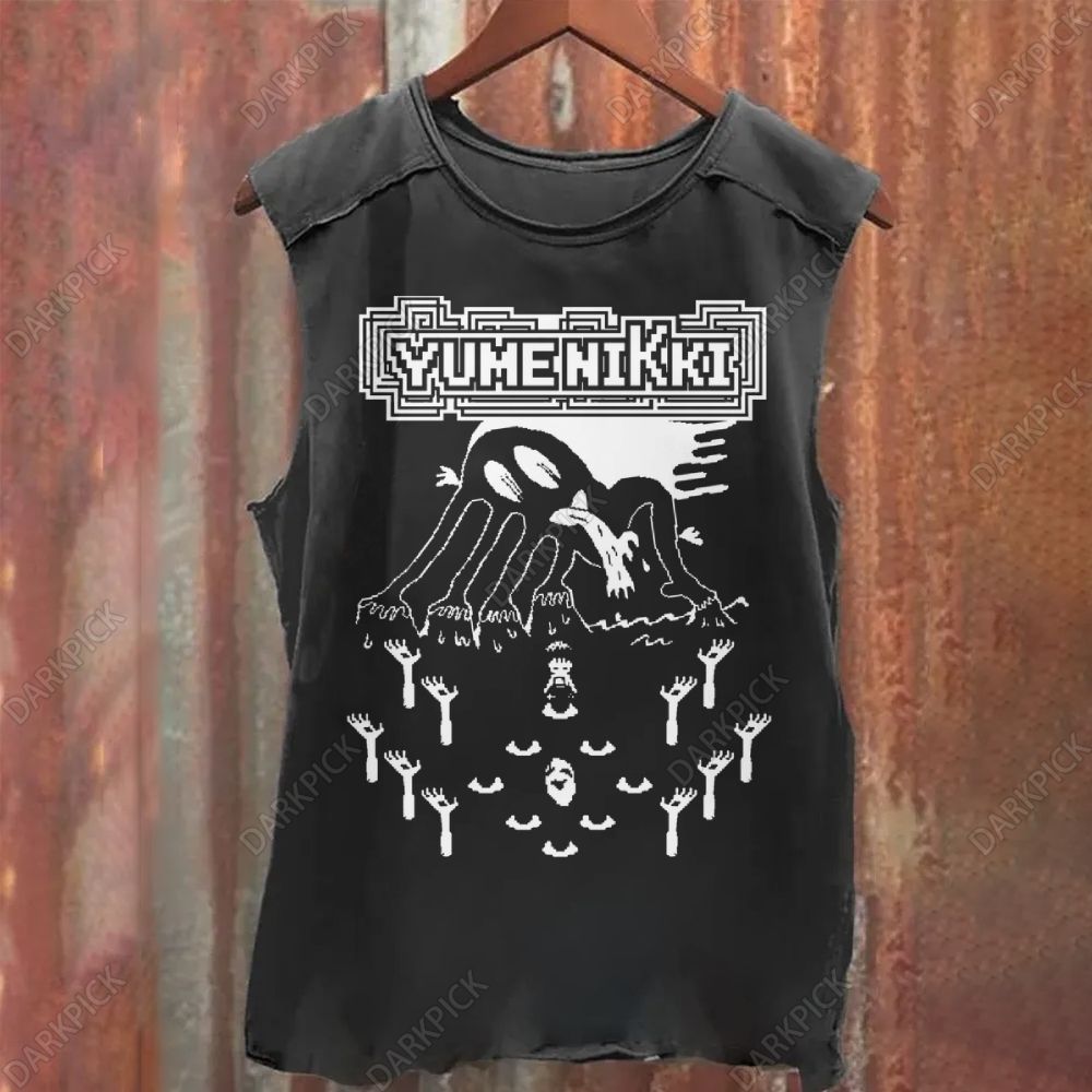Yume Nikki Video Game Vintage Washed Tank Top