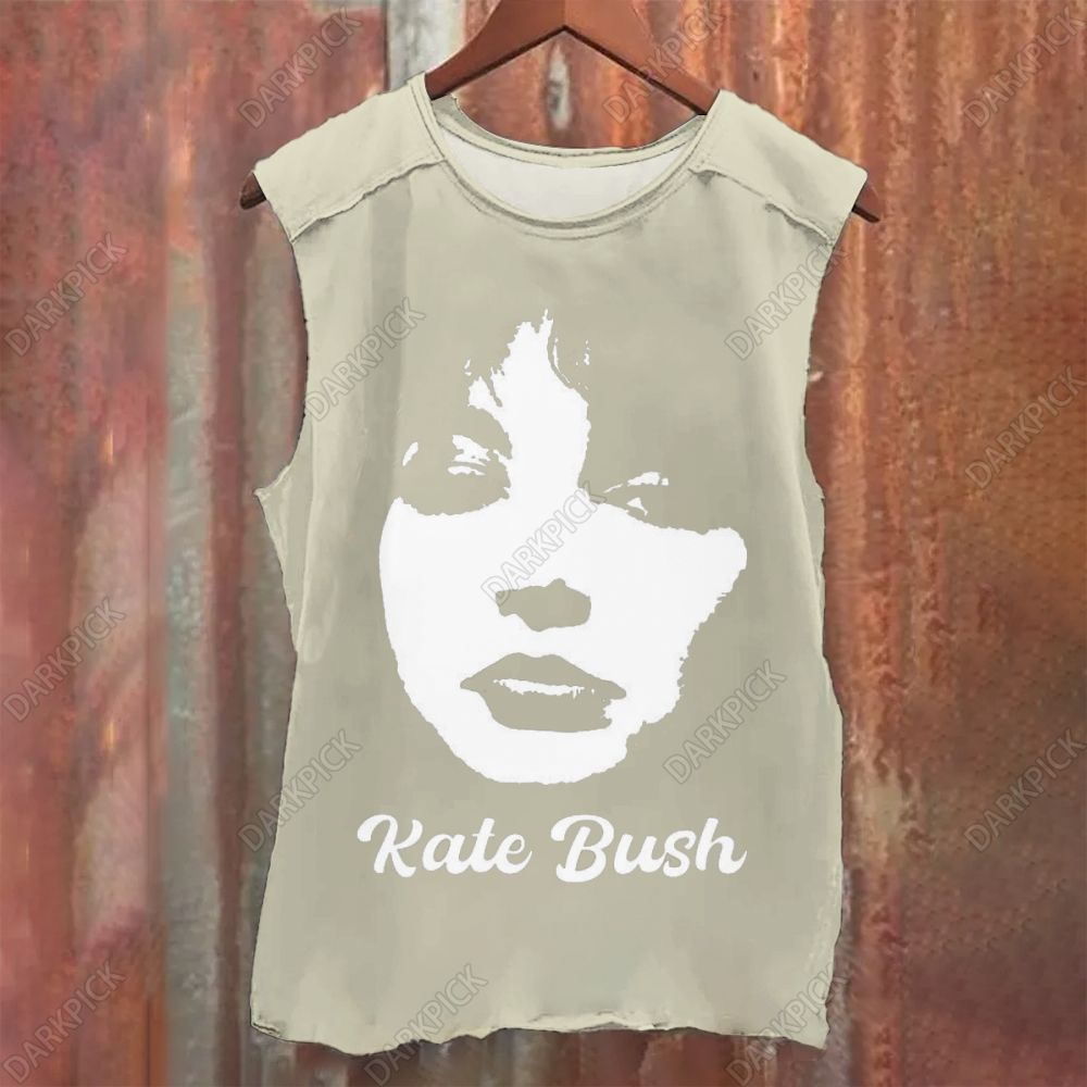 Kate Bush Singer Vintage Washed Tank Top