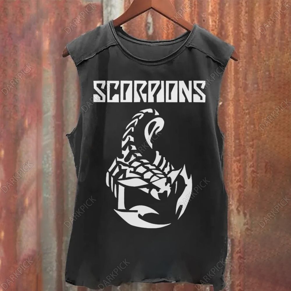 Vintage Washed Scorpions Band Tank Top