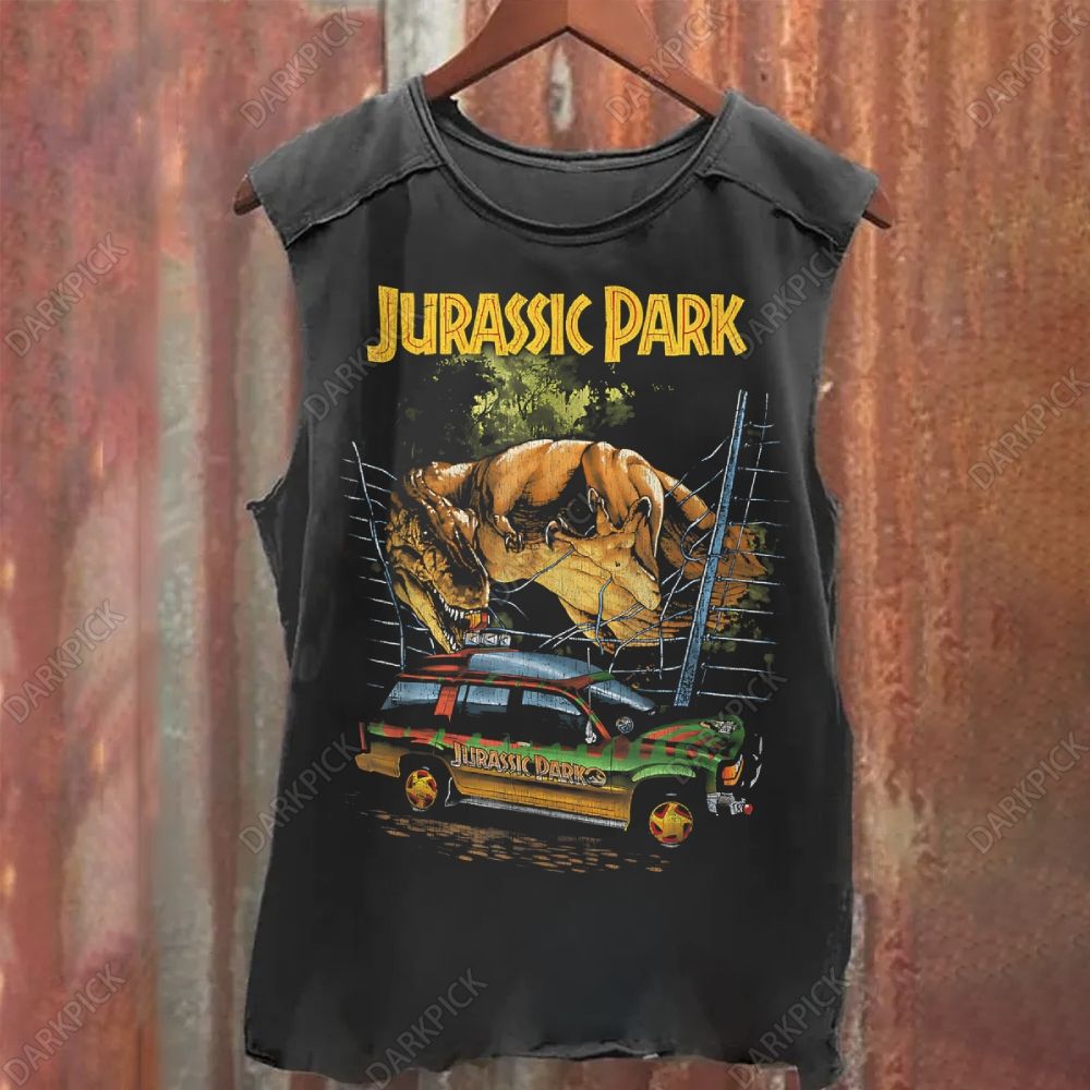 The Lost World: Jurassic Park Movie Vintage Washed Tank Top