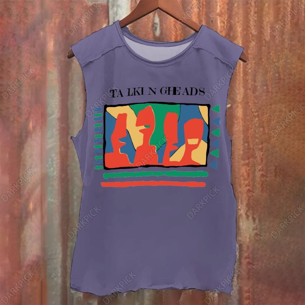 Talking Heads Band Vintage Washed Tank Top
