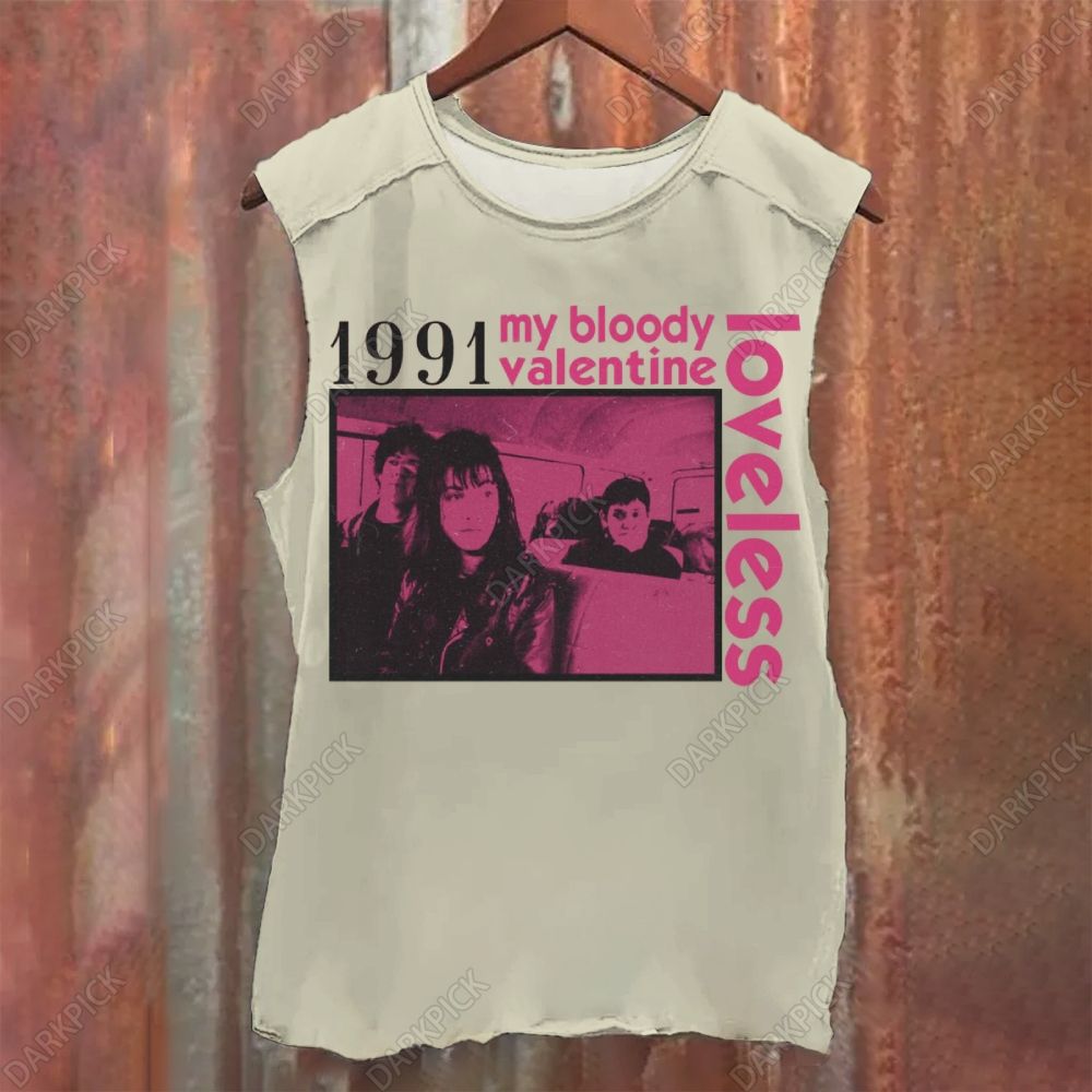 My Bloody Valentine Band Loveless Vintage Washed Tank Top
