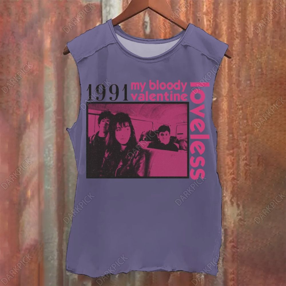 My Bloody Valentine Band Loveless Vintage Washed Tank Top