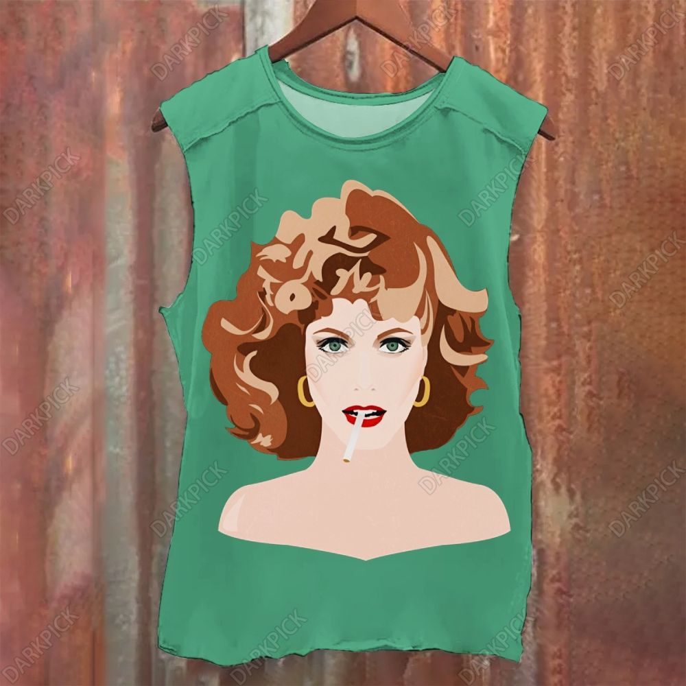 Vintage Washed Olivia Newton Singer  Tank Top