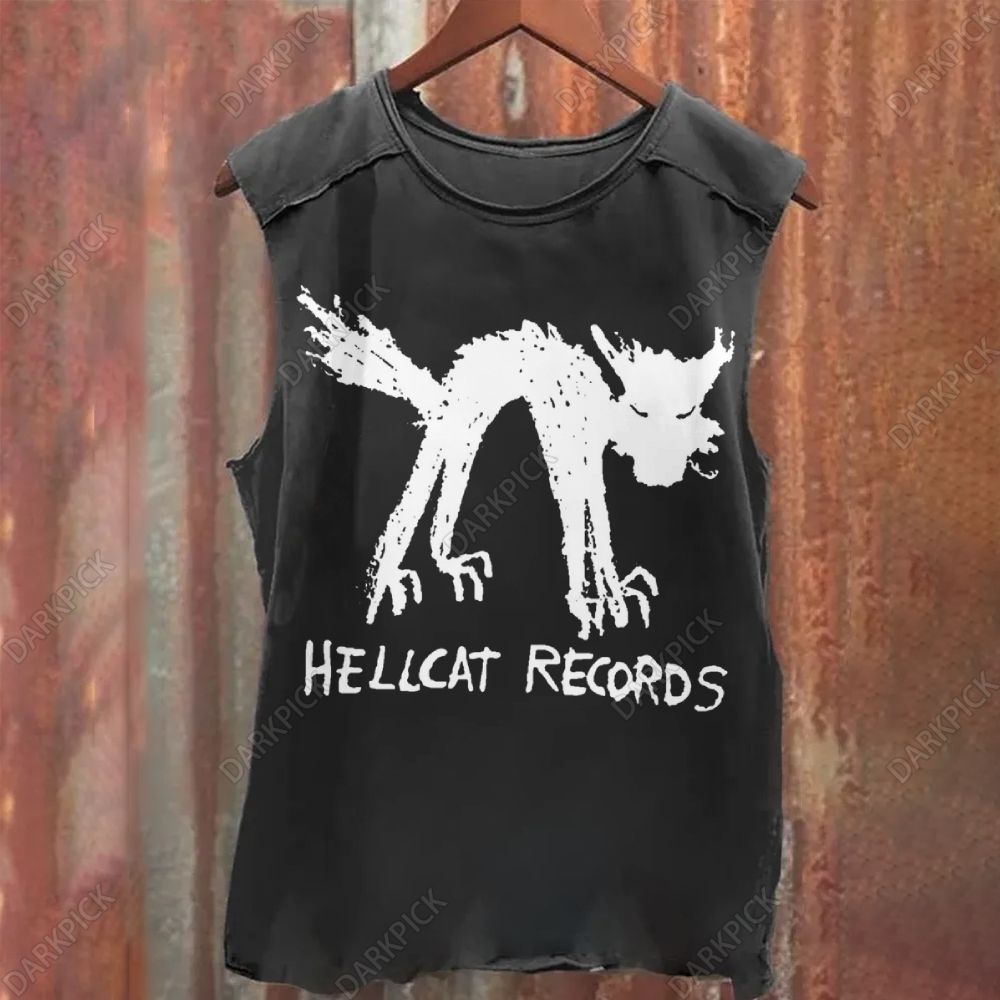 Vintage Washed Hellcat Records Tank Top