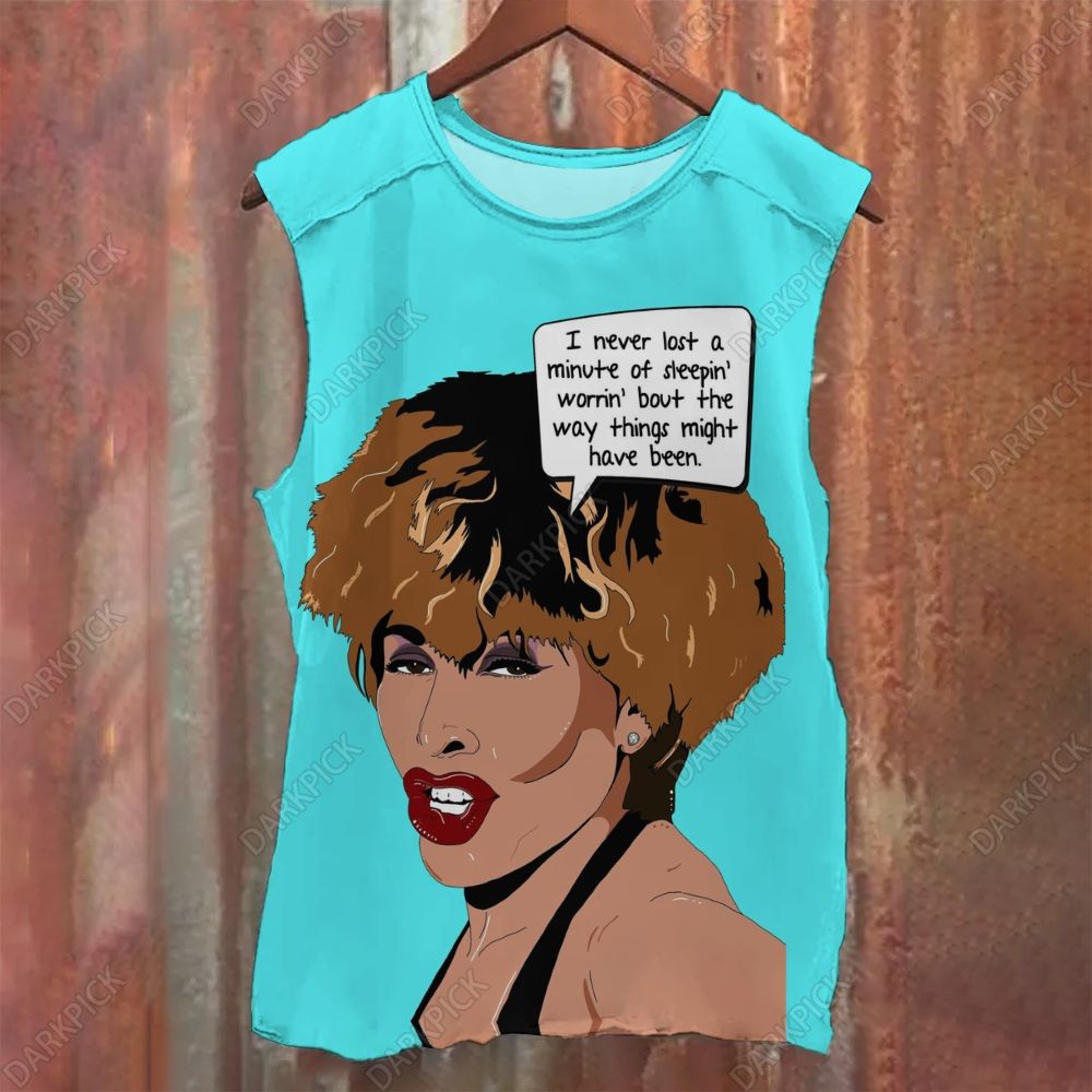 Casual Tina Turner Singer Pop Art Printed Tank Top