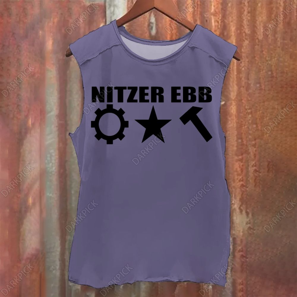 Vintage Washed Nitzer Ebb Band Tank Top