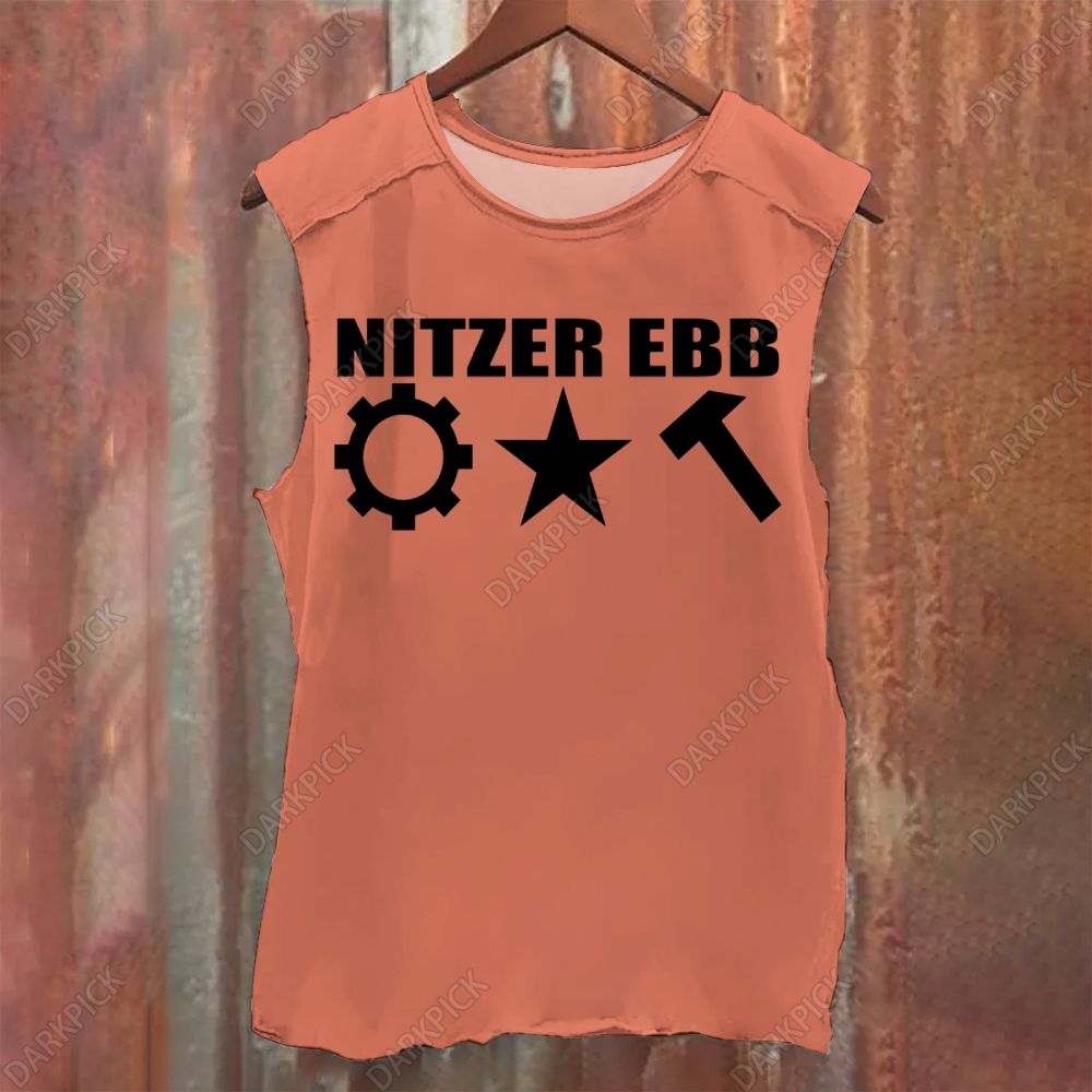 Vintage Washed Nitzer Ebb Band Tank Top