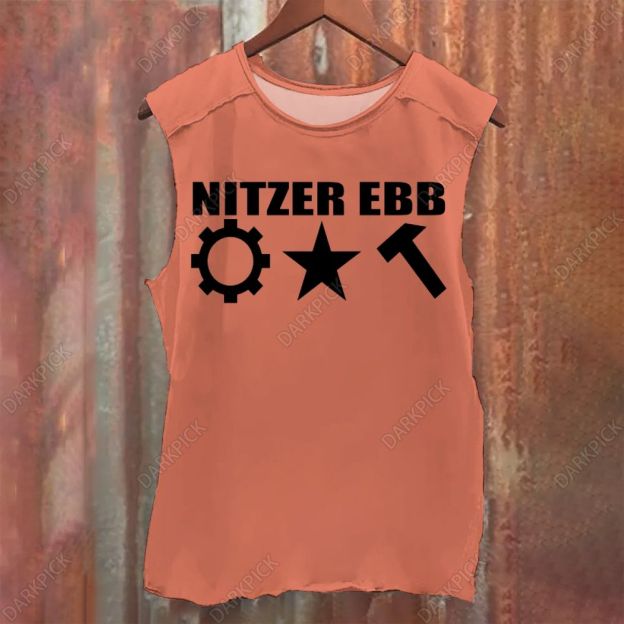 Vintage Washed Nitzer Ebb Band Tank Top