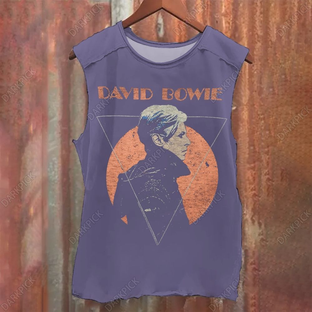 Vintage Washed  David Bowie Musicians Tank Top