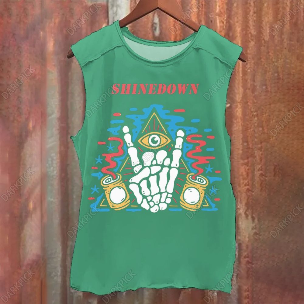 Shinedown Band Vintage Washed Tank Top