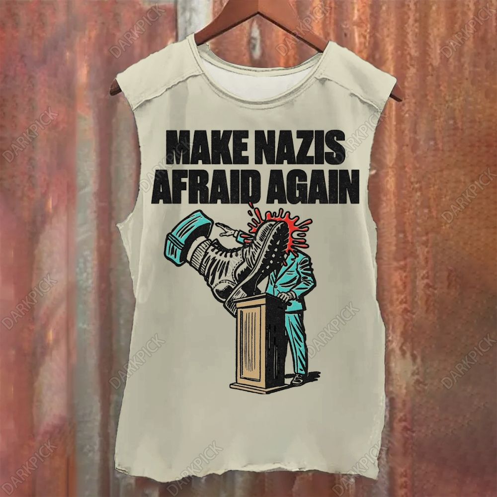 Vintage Washed Make Nazis Afraid Again Tank Top