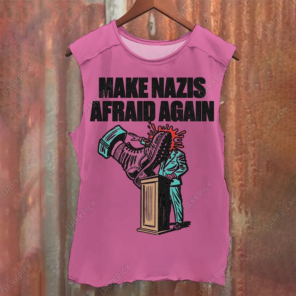 Vintage Washed Make Nazis Afraid Again Tank Top