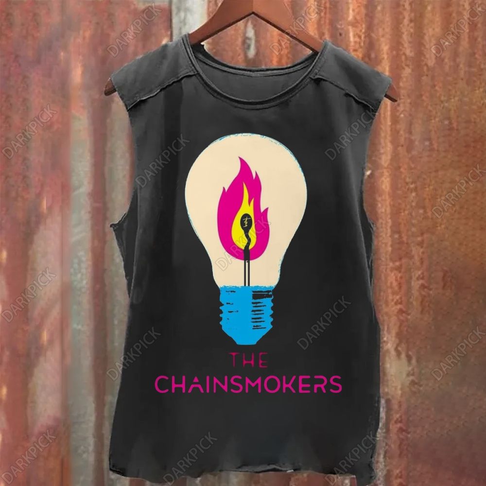 Vintage Washed The Chainsmokers Band Tank Top