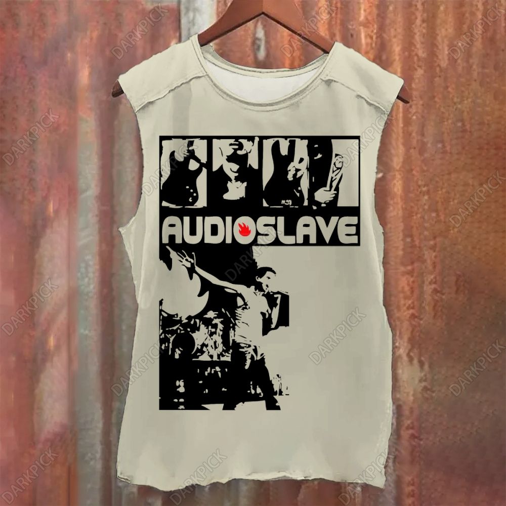 Audioslave Band Vintage Washed Tank Top