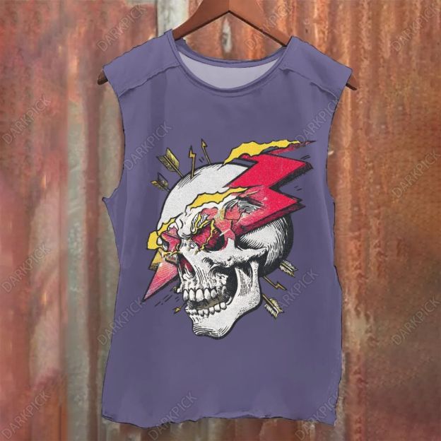 Thunder Skeleton Vintage Washed Tank Top