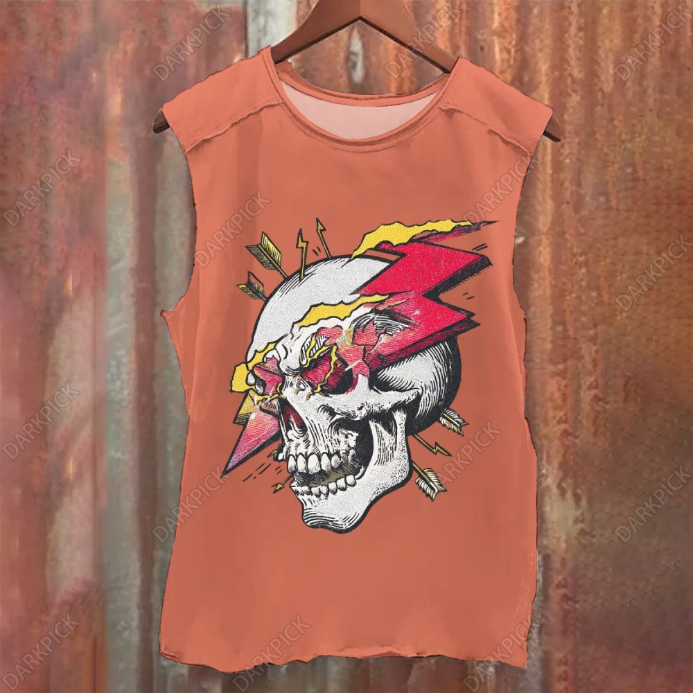 Thunder Skeleton Vintage Washed Tank Top