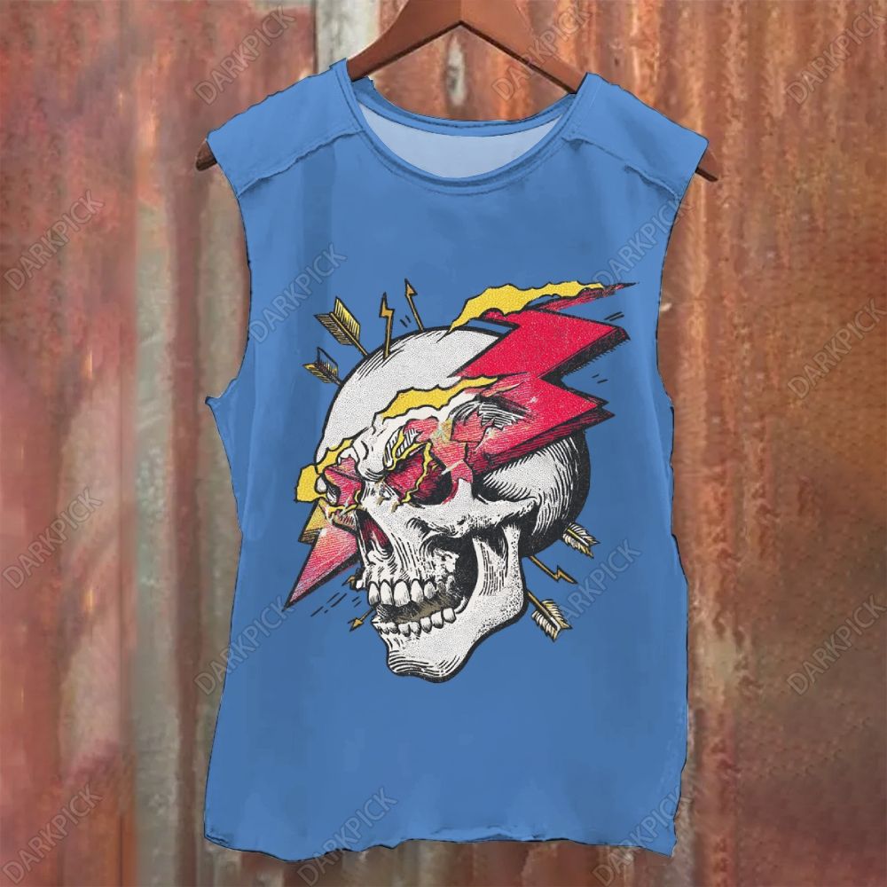 Thunder Skeleton Vintage Washed Tank Top