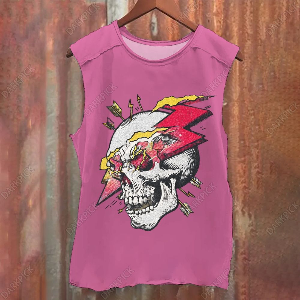 Thunder Skeleton Vintage Washed Tank Top
