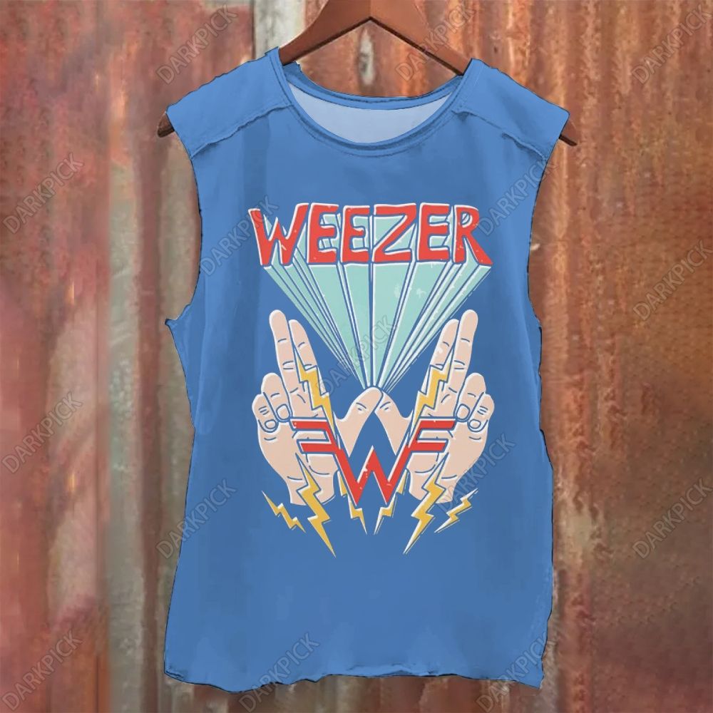 Vintage Washed Weezer Band Tank Top