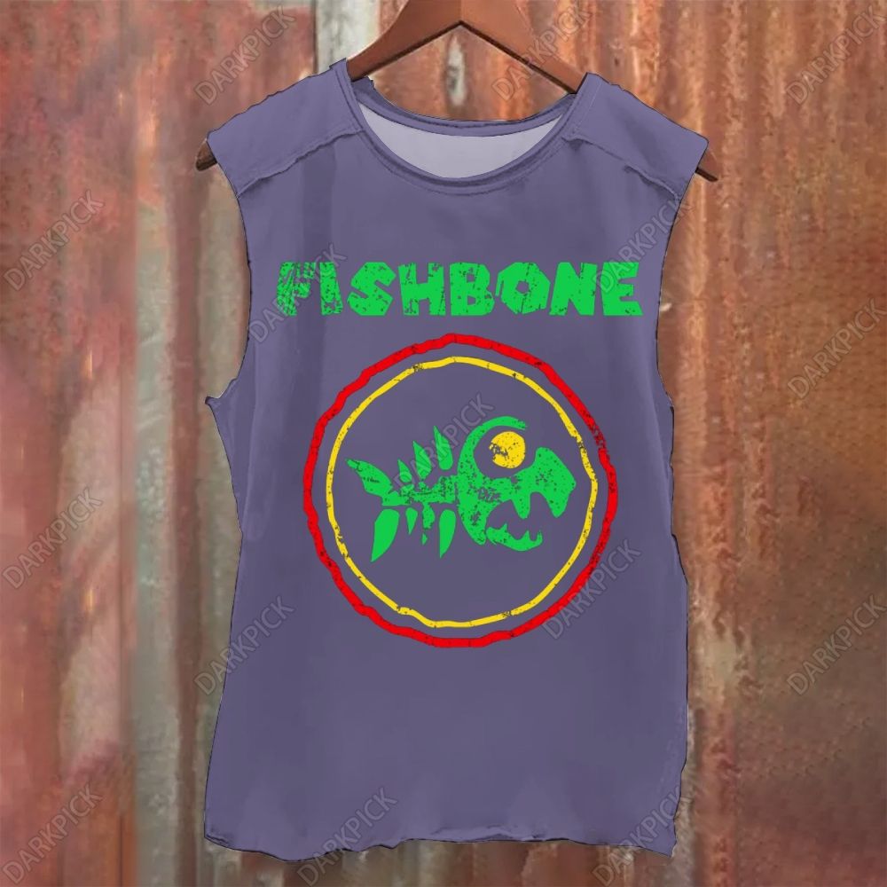 Vintage Washed Fishbone Band Tank Top
