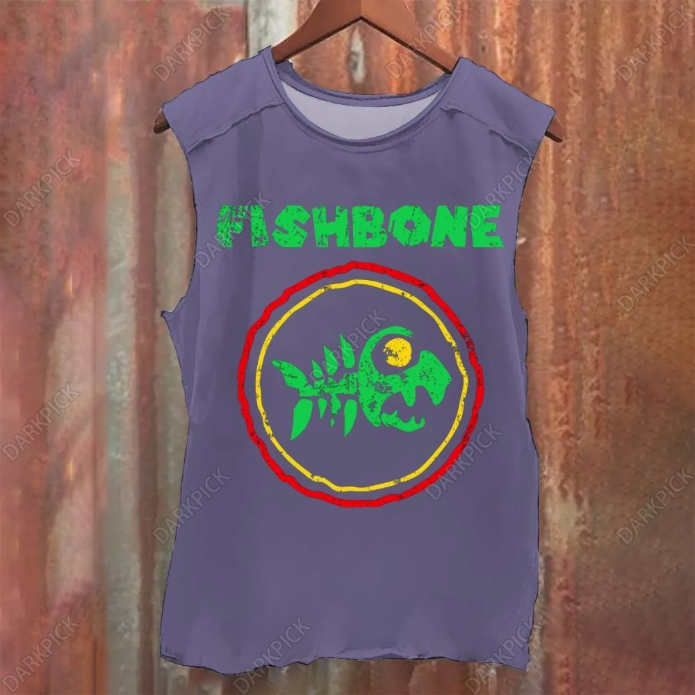 Vintage Washed Fishbone Band Tank Top