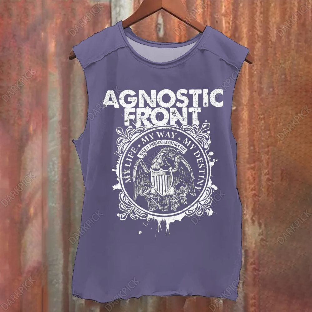 Agnostic Front Band  Vintage Washed Tank Top