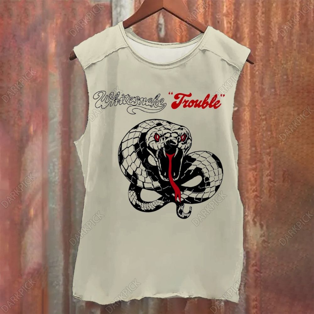 Vintage Washed Whitesnake Band Tank Top