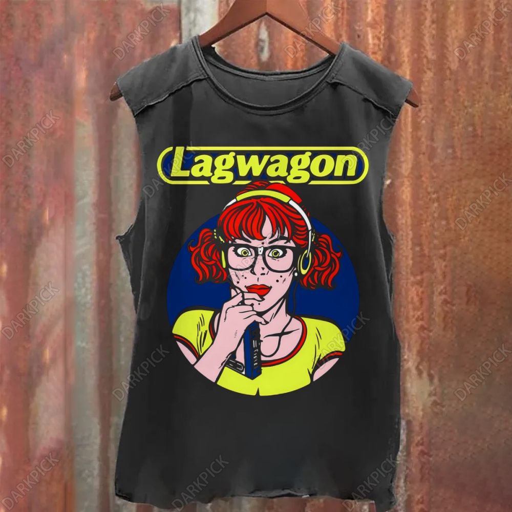 Vintage Washed  Lagwagon Band  Tank Top