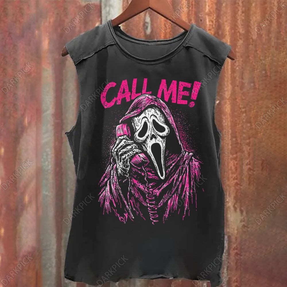 CALL ME Vintage Washed Tank Top 