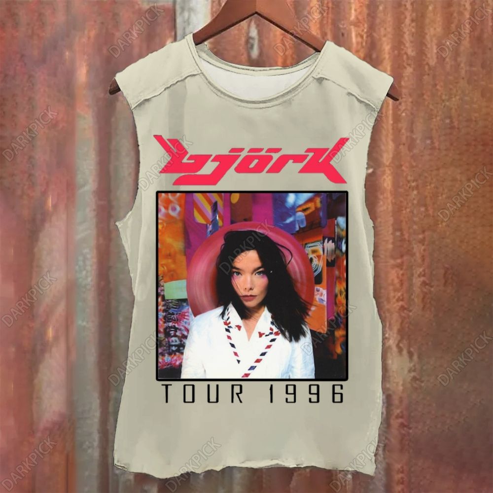 Vintage Washed Björk Singer Tank Top