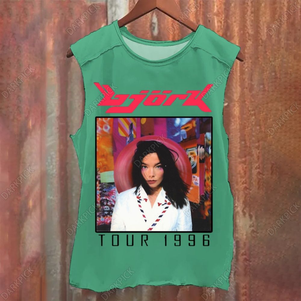 Vintage Washed Björk Singer Tank Top
