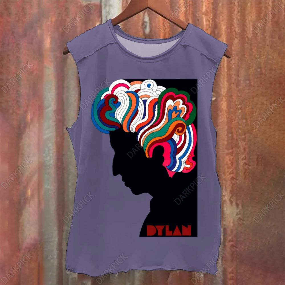 Vintage Washed Bob Dylan Singer  Tank Top