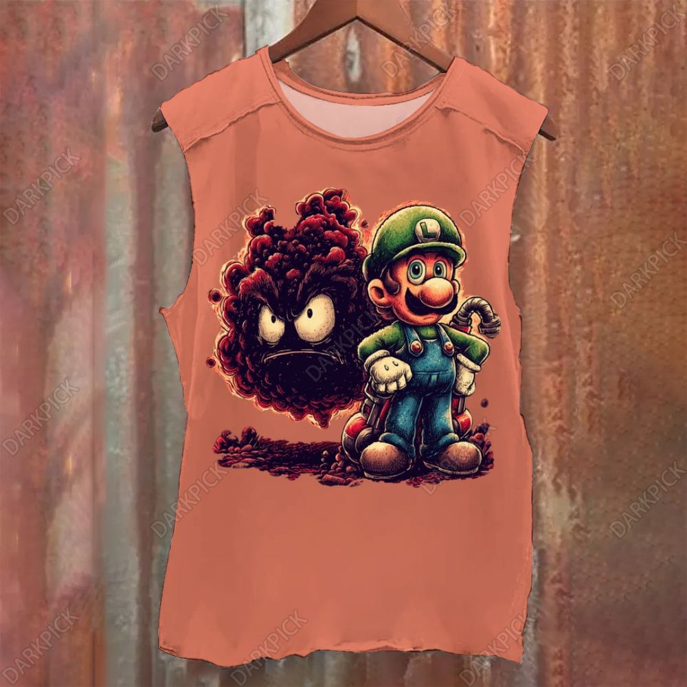 Super Mario Bros Mushroom Vintage Washed Tank Top