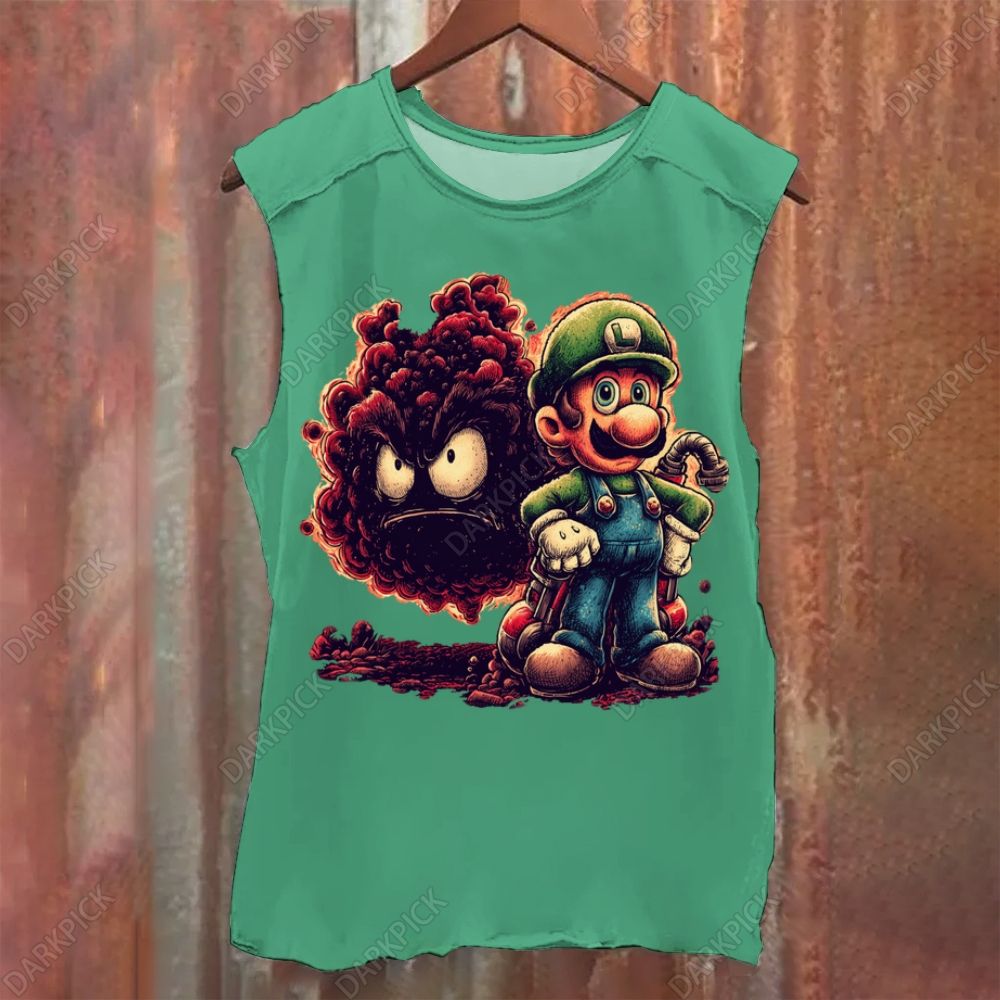 Super Mario Bros Mushroom Vintage Washed Tank Top