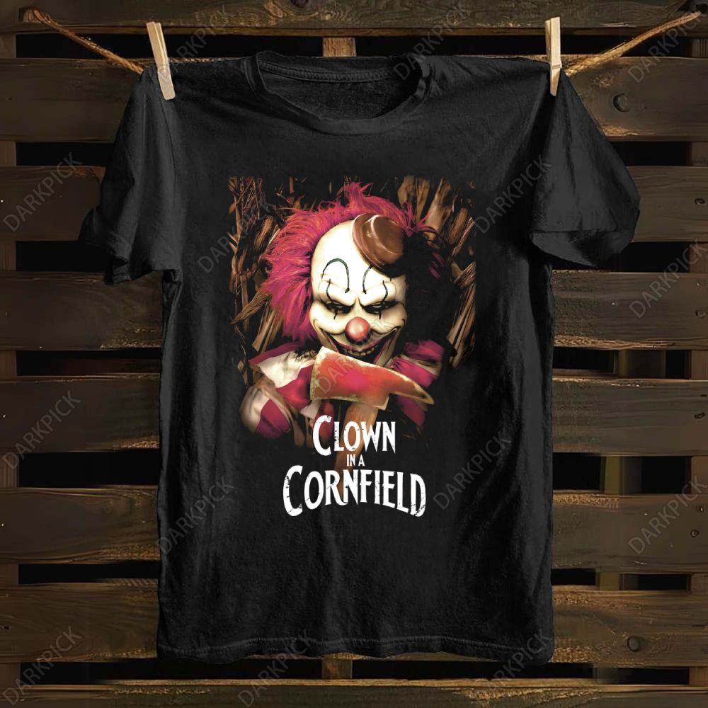 Clown in a Cornfield Horror Movie Cotton T-shirt 