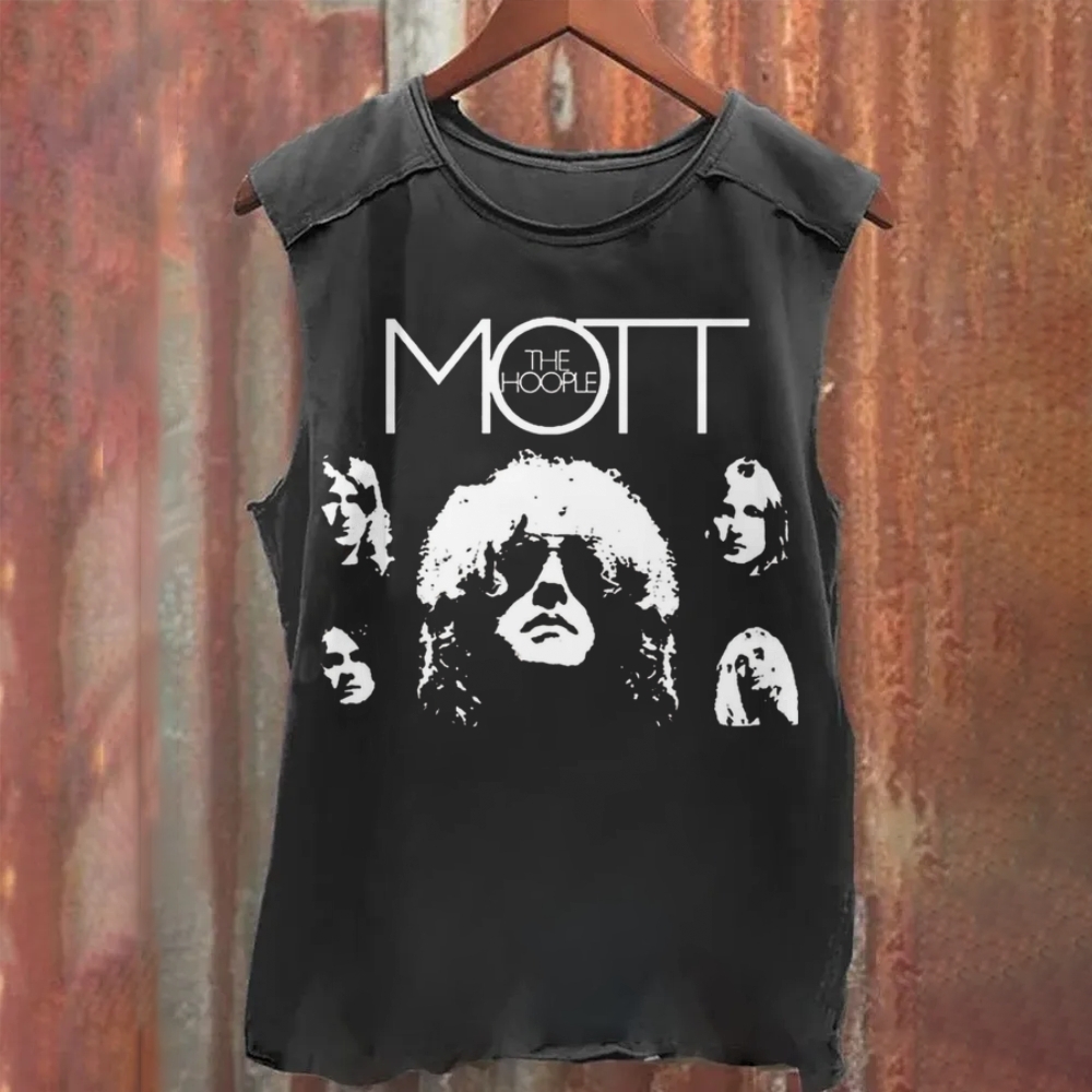 Vintage Washed Mott The Hoople Band Tank Top