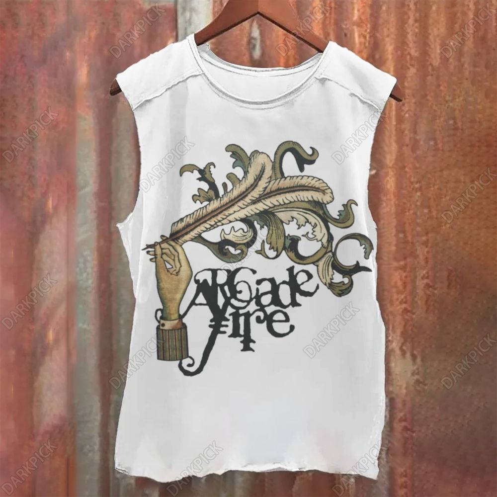 Arcade Fire Band  Funeral Casual Printed Tank Top