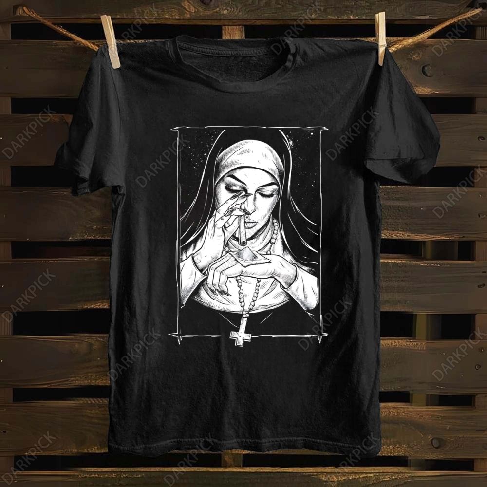 Evil Nun art  Cotton T-shirt