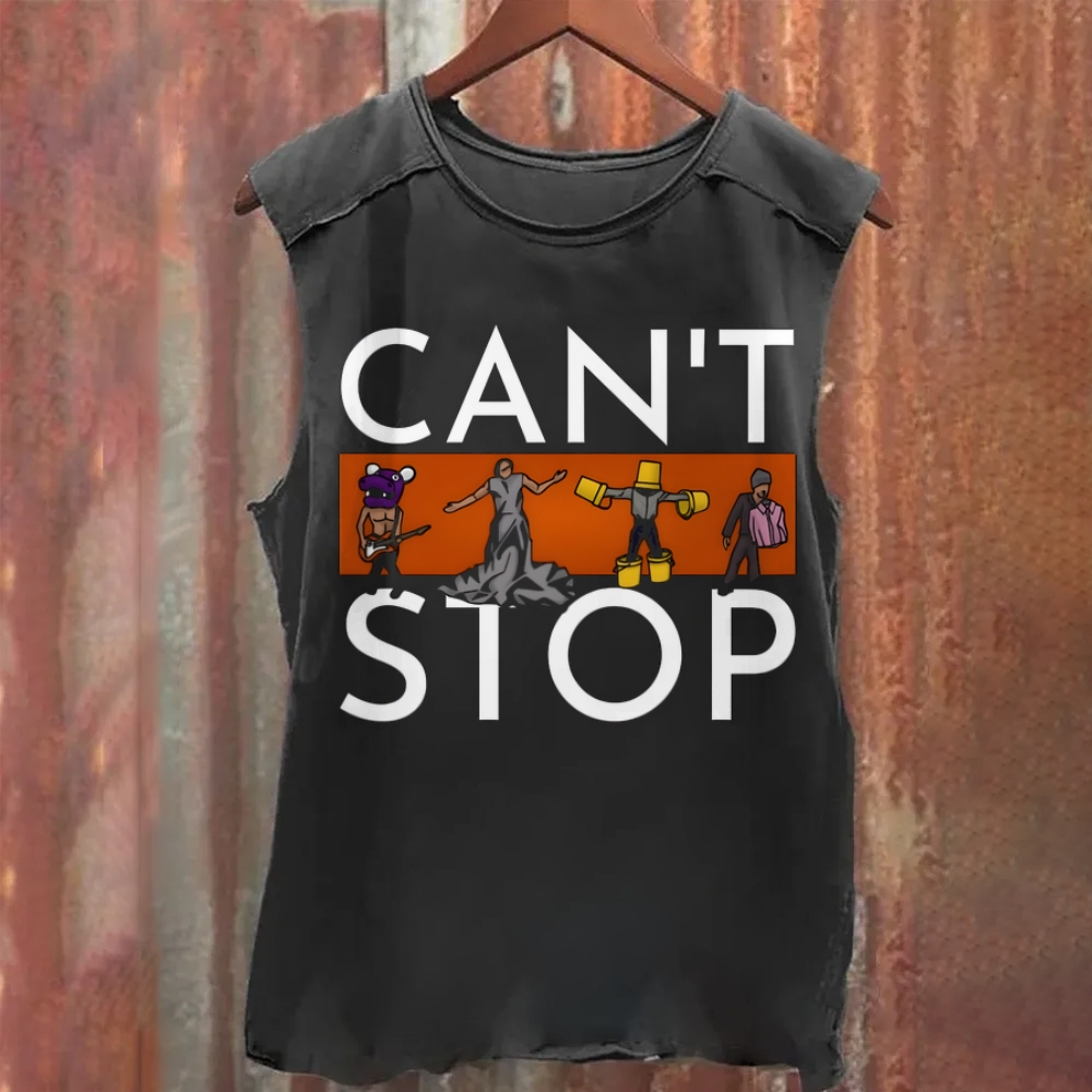Vintage Washed Red Hot Chili Peppers Band Can't Stop Tank Top