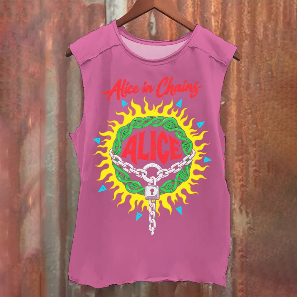 Alice In Chains Band Washed Tank Top
