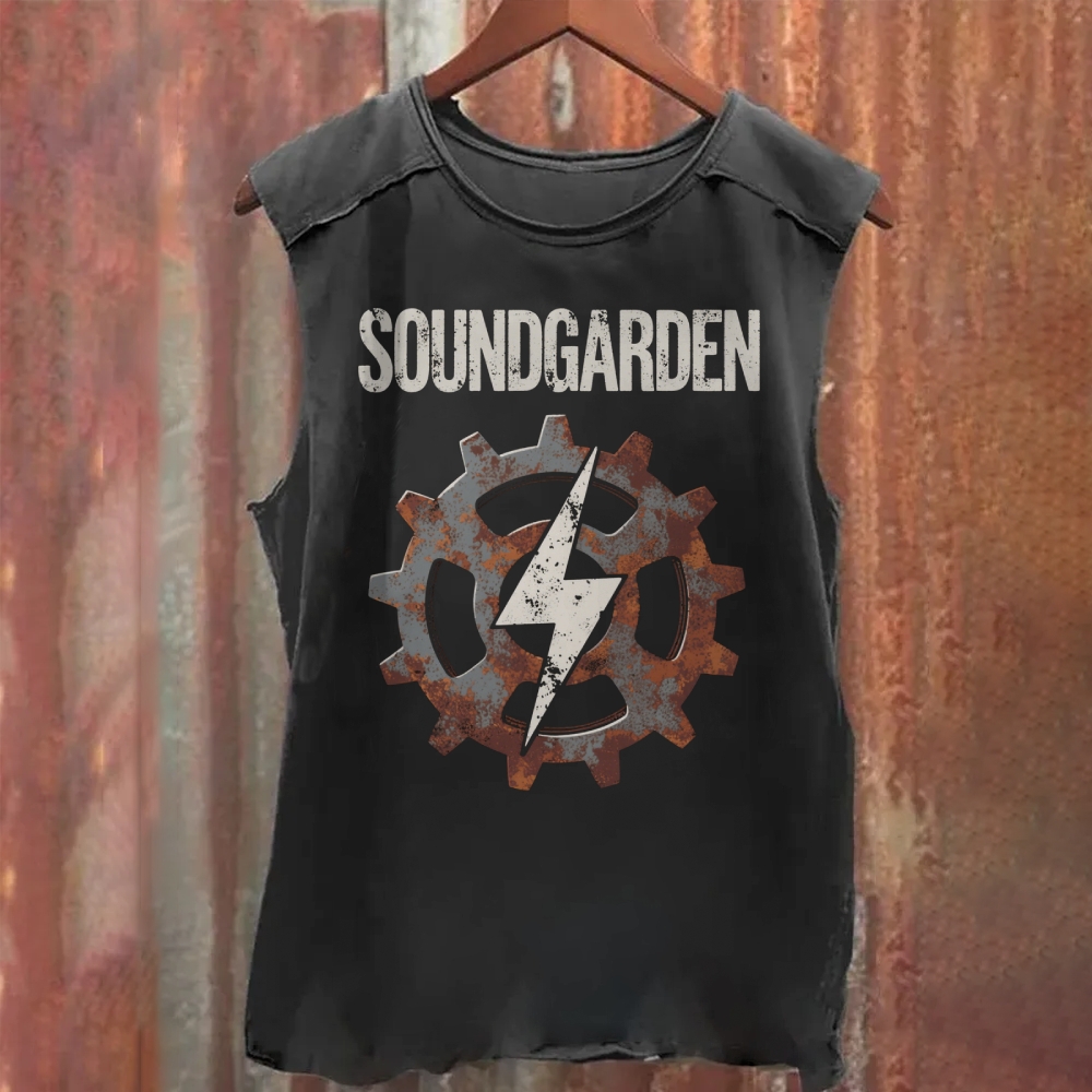 Soundgarden Band Washed Tank Top
