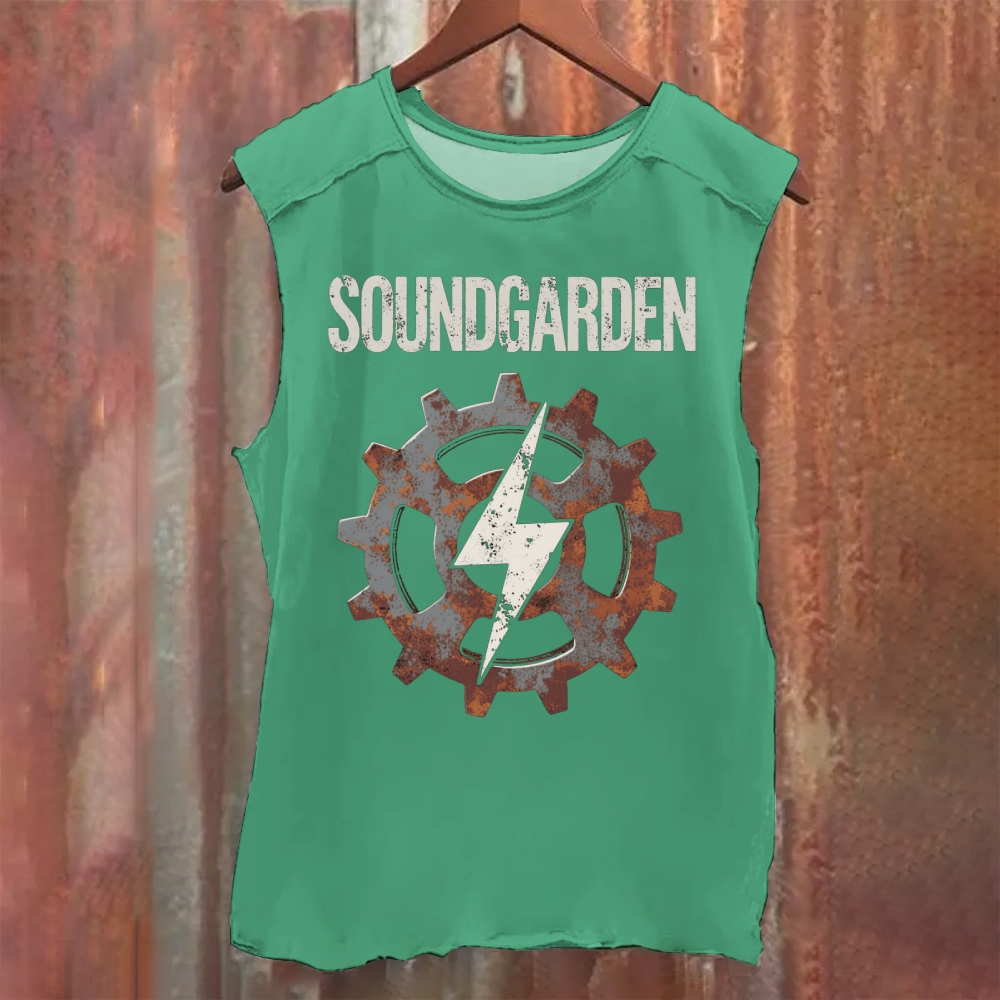 Soundgarden Band Washed Tank Top