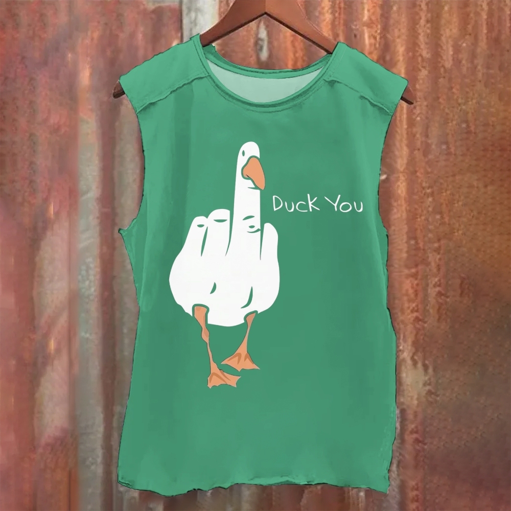 Funny Duck Washed Tank Top