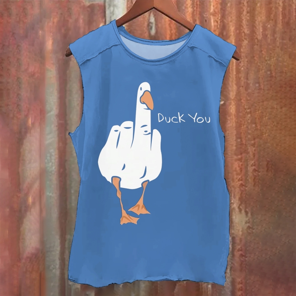 Funny Duck Washed Tank Top