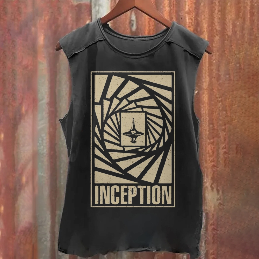 Inception Movie Washed Tank Top