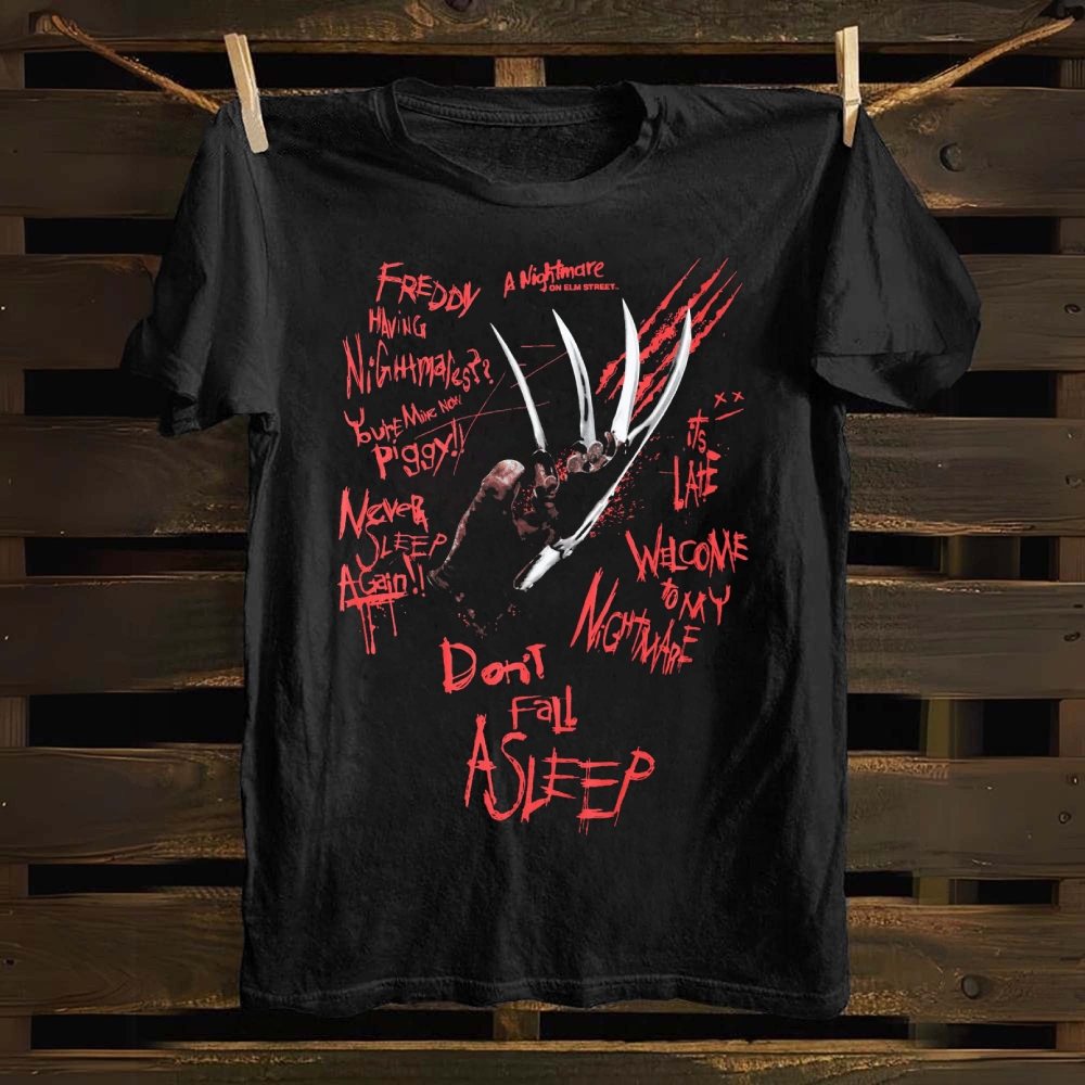 Horror Movies A Nightmare On ElmStreet cotton T-shirt